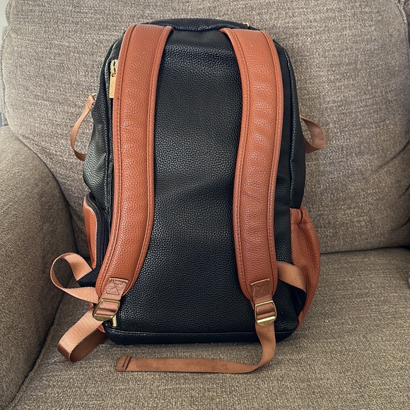 Itzy Ritzy Diaper Backpack - Coffee & Cream - Picture 2 of 14